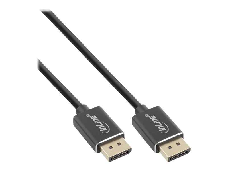 InLine - DisplayPort-Kabel - DisplayPort (M) zu DisplayPort (M) - DisplayPort 1.4 - 0.5 m - 8K Unterstützung - Schwarz InLine - DisplayPort-Kabel - DisplayPort (M) zu DisplayPort (M) - DisplayPort 1.4 - 0.5 m - 8K Unterstützung - Schwarz