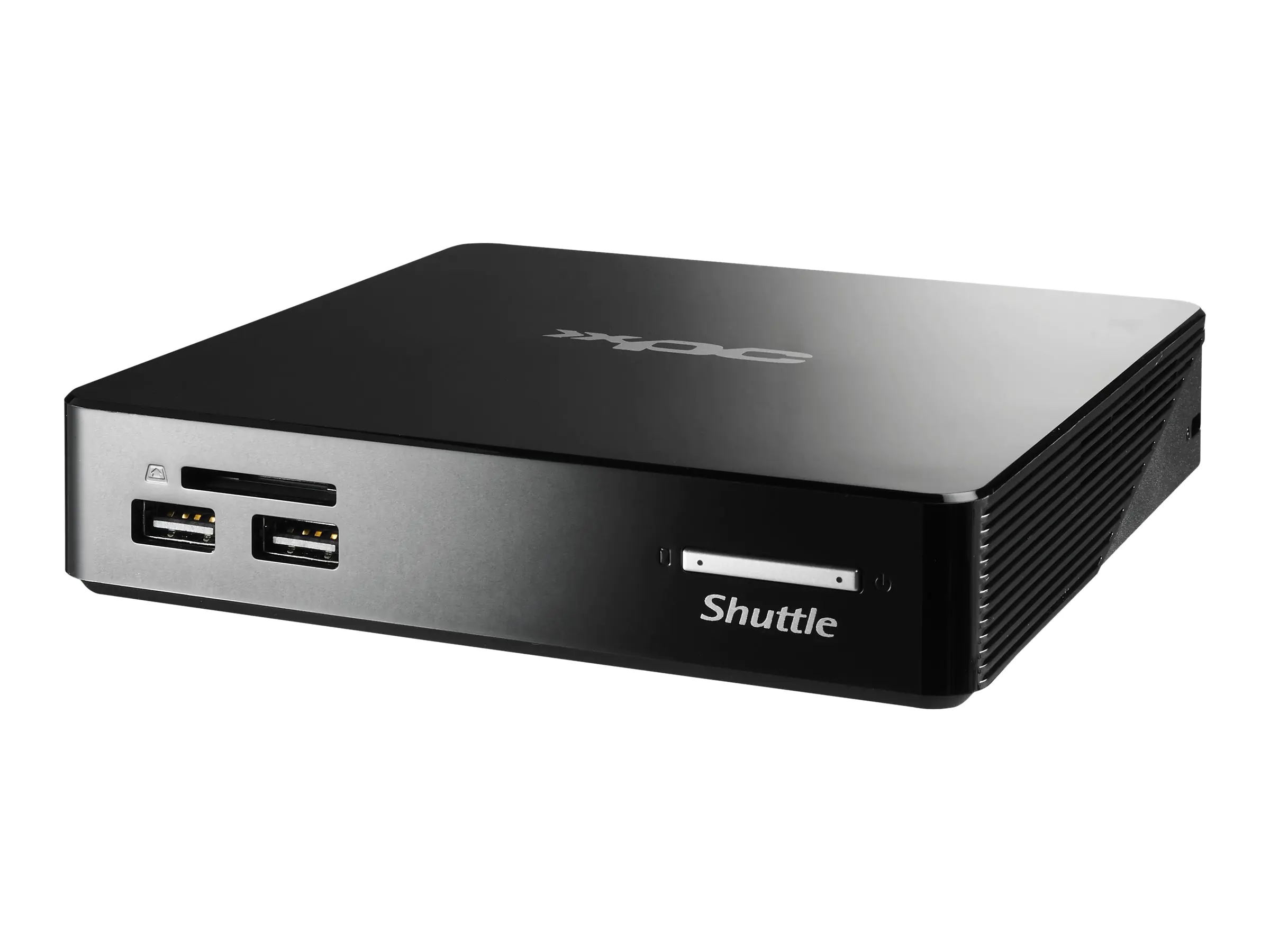 Shuttle XPC nano NS02AV2 - Android-PC - Mini-PC - 1 RK3368 / 1.5 GHz - RAM 2 GB - Flash - eMMC 16 GB - PowerVR SGX6110 - 1GbE - WLAN: 802.11a/b/g/n/ac, Bluetooth 5.0 - Android 8.1 (Oreo) - Monitor: keiner - Schwarz