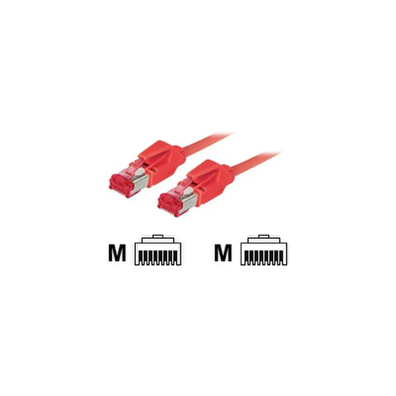 exertis Connect - Patch-Kabel - RJ-45 (M) zu RJ-45 (M) - 2 m - SFTP - CAT 6 - halogenfrei - Rot exertis Connect - Patch-Kabel - RJ-45 (M) zu RJ-45 (M) - 2 m - SFTP - CAT 6 - halogenfrei - Rot