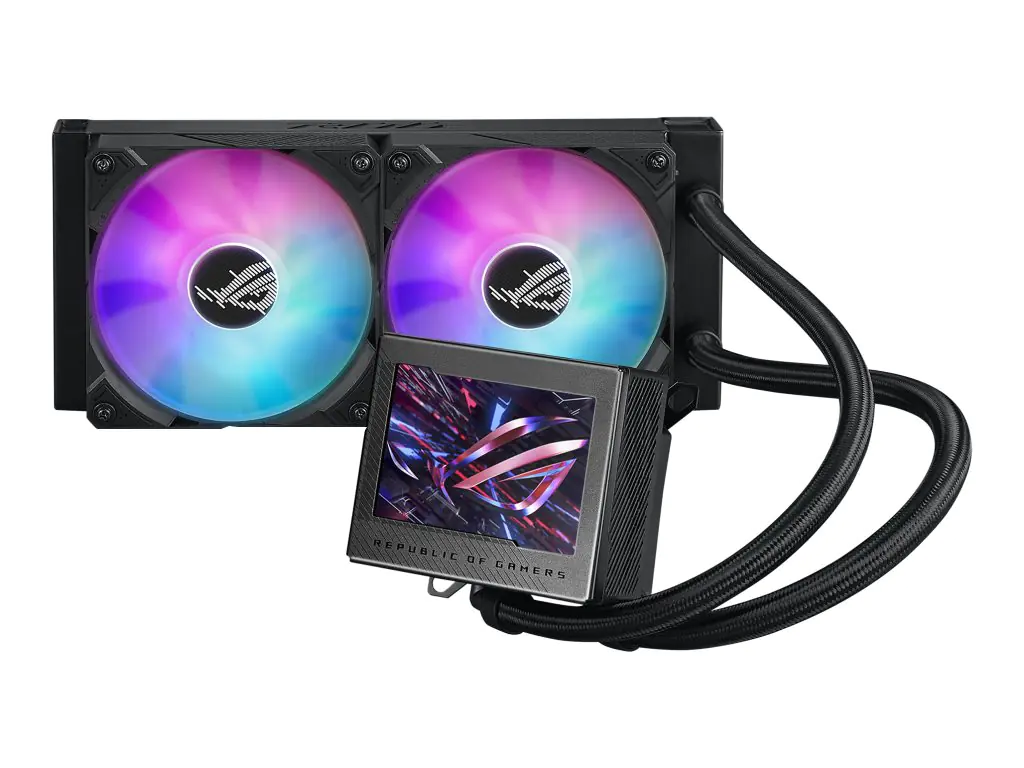 ASUS ROG RYUJIN III 240 ARGB - Prozessor-Flüssigkeitskühlsystem - mit LCD-Display - (für: AM4, LGA1200, LGA1700, AM5, LGA115x Socket) - Kupfer - 120 mm