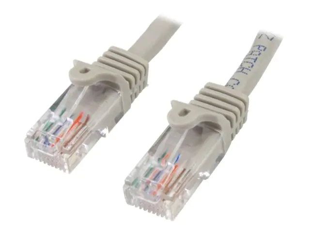 StarTech 7m Cat5e Ethernet Netzwerkkabel Snagless mit RJ45 - Cat 5e UTP Kabel - Grau - Patch-Kabel - RJ-45 (M) bis RJ-45 (M) - 7 m - UTP - CAT 5e - ohne Haken - Grau StarTech 7m Cat5e Ethernet Netzwerkkabel Snagless mit RJ45 - Cat 5e UTP Kabel - Grau - Patch-Kabel - RJ-45 (M) bis RJ-45 (M) - 7 m - UTP - CAT 5e - ohne Haken - Grau