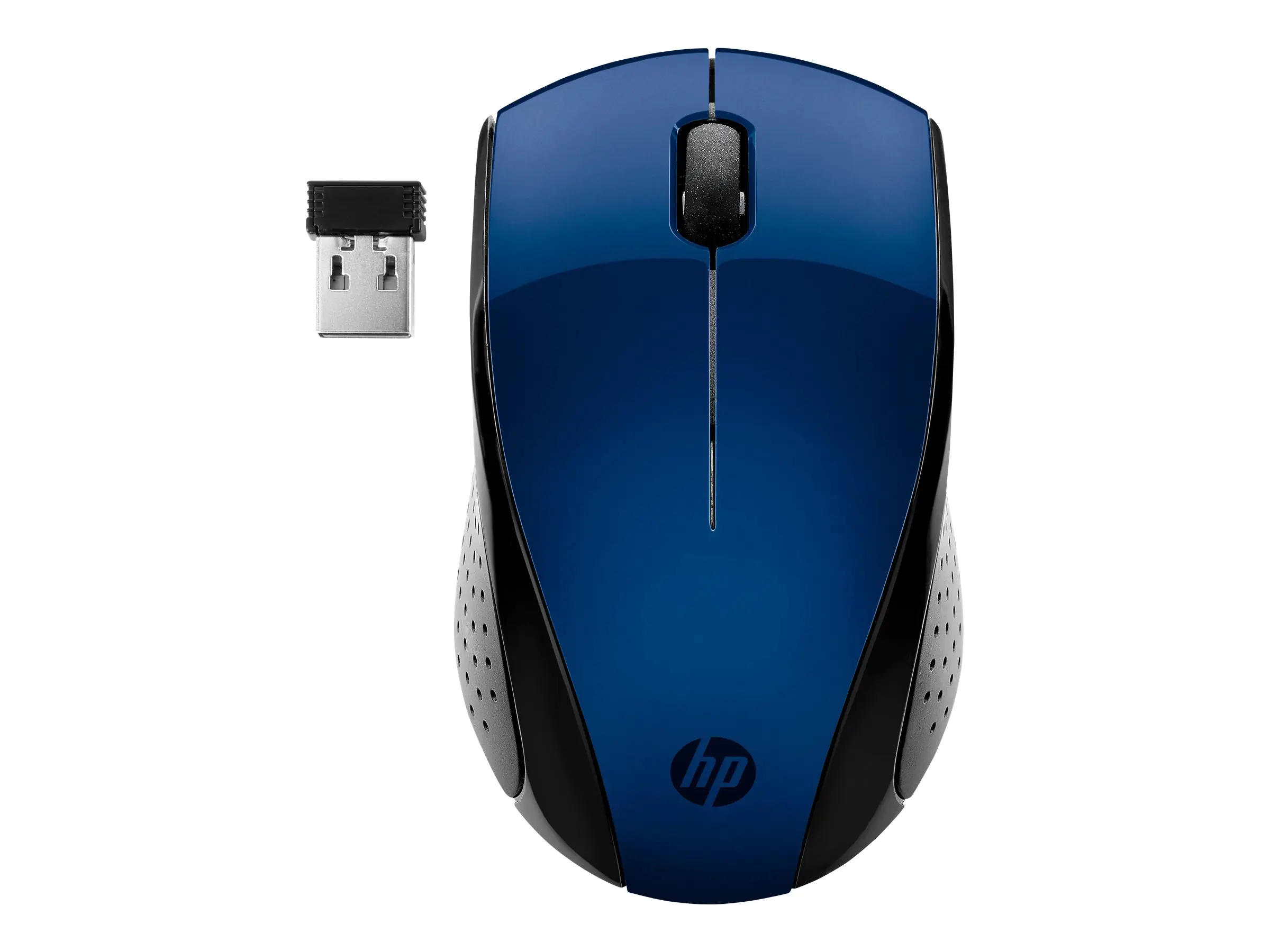 HP 220 - Maus - 3 Tasten - kabellos - 2.4 GHz - kabelloser Empfänger (USB) - Blau - CTO - für HP 27; ENVY Laptop 13, 17; Laptop 14, 15; Pavilion Laptop 14, 15; Pavilion x360 Laptop