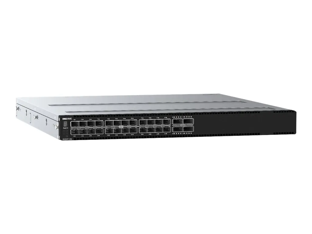 Dell PowerSwitch S5224F-ON - Switch - managed - 24 x 25 Gigabit SFP28 + 4 x 100 Gigabit QSFP28 - an Rack montierbar - mit 1 Jahr Premium Support mit Hardware-Garantie am nächsten Werktag
