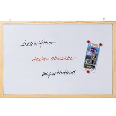 Franken Schreibtafel CC-MM3040 E magnethaftend Holzrahmen 30x40cm