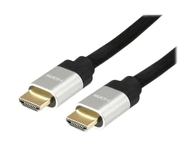 equip - Ultra High Speed - HDMI-Kabel mit Ethernet - HDMI männlich zu HDMI männlich - 10 m - Schwarz - unterstützt 8K 30 Hz (7680 x 4320), unterstützt 4K 144 Hz (3840 x 2160), unterstützt 8K 60 Hz (7680 x 4320), unterstützt 5K 120 Hz (5120 x 2880), unters