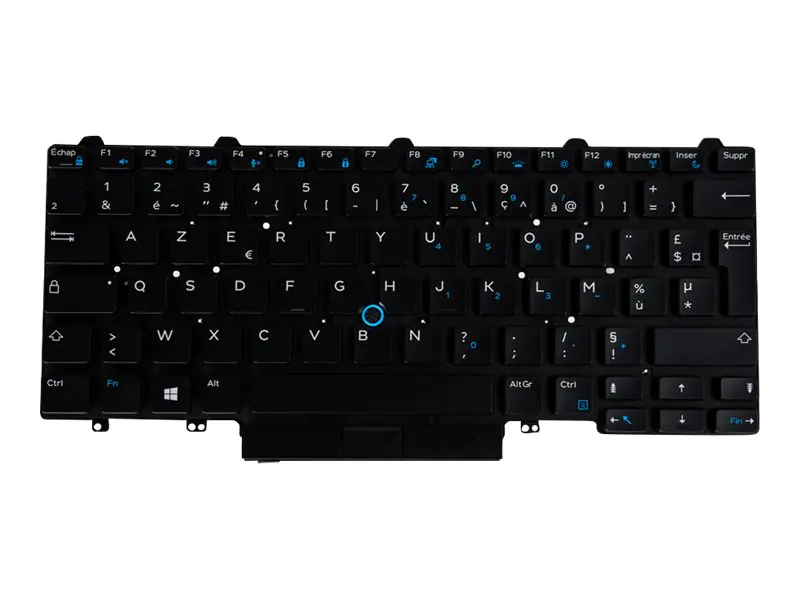 Dell - Ersatztastatur Notebook - hinterleuchtet - Französisch