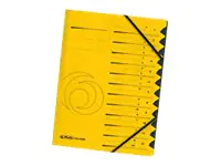 Herlitz Colorspan - Gliederungsordner - 12 Fächer - 12 Teile - vorgedruckt: A-Z, 1-12 - für A4 (210 x 297 mm) 10843340