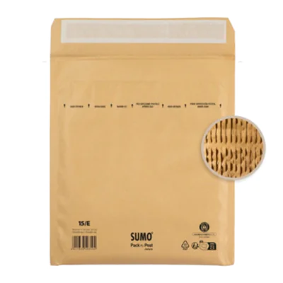 SUMO Papierpolstertasche E mit Haftklebung Papier, 100 % recycelt braun 50 St./Pack. SUMO Papierpolstertasche E mit Haftklebung Papier, 100 % recycelt braun 50 St./Pack.