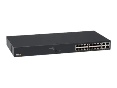 Axis T8516 - Switch - managed - 16 x 10/100/1000 (PoE+) + 2 x 10/100/1000/SFP - Desktop, an Rack montierbar - PoE+ (240 W)