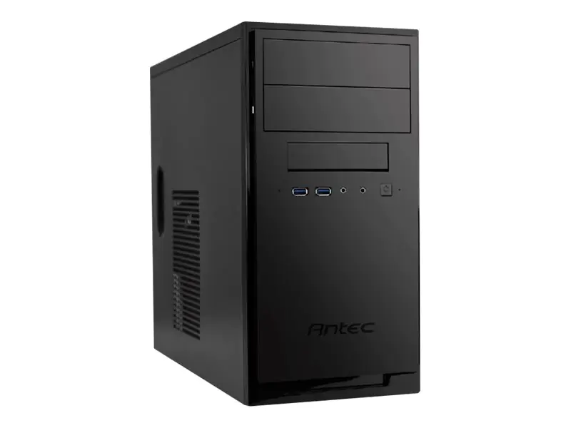 Antec New Solution NSK3100 - Tower - mini ITX / micro ATX - ohne Netzteil - mattschwarz