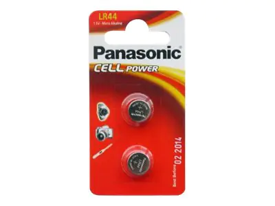 Panasonic LR-44EL/2B - Batterie 2 x LR44 - Alkalisch - 120 mAh Panasonic LR-44EL/2B - Batterie 2 x LR44 - Alkalisch - 120 mAh