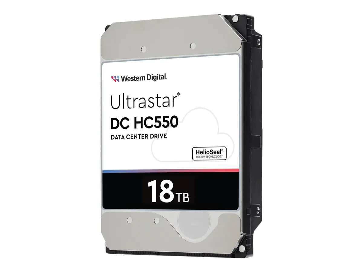 WD Ultrastar DC HC550 WUH721818ALE6L4 - Festplatte - 18 TB - intern - 3.5" (8.9 cm) - SATA 6Gb/s - 7200 rpm - Puffer: 512 MB
