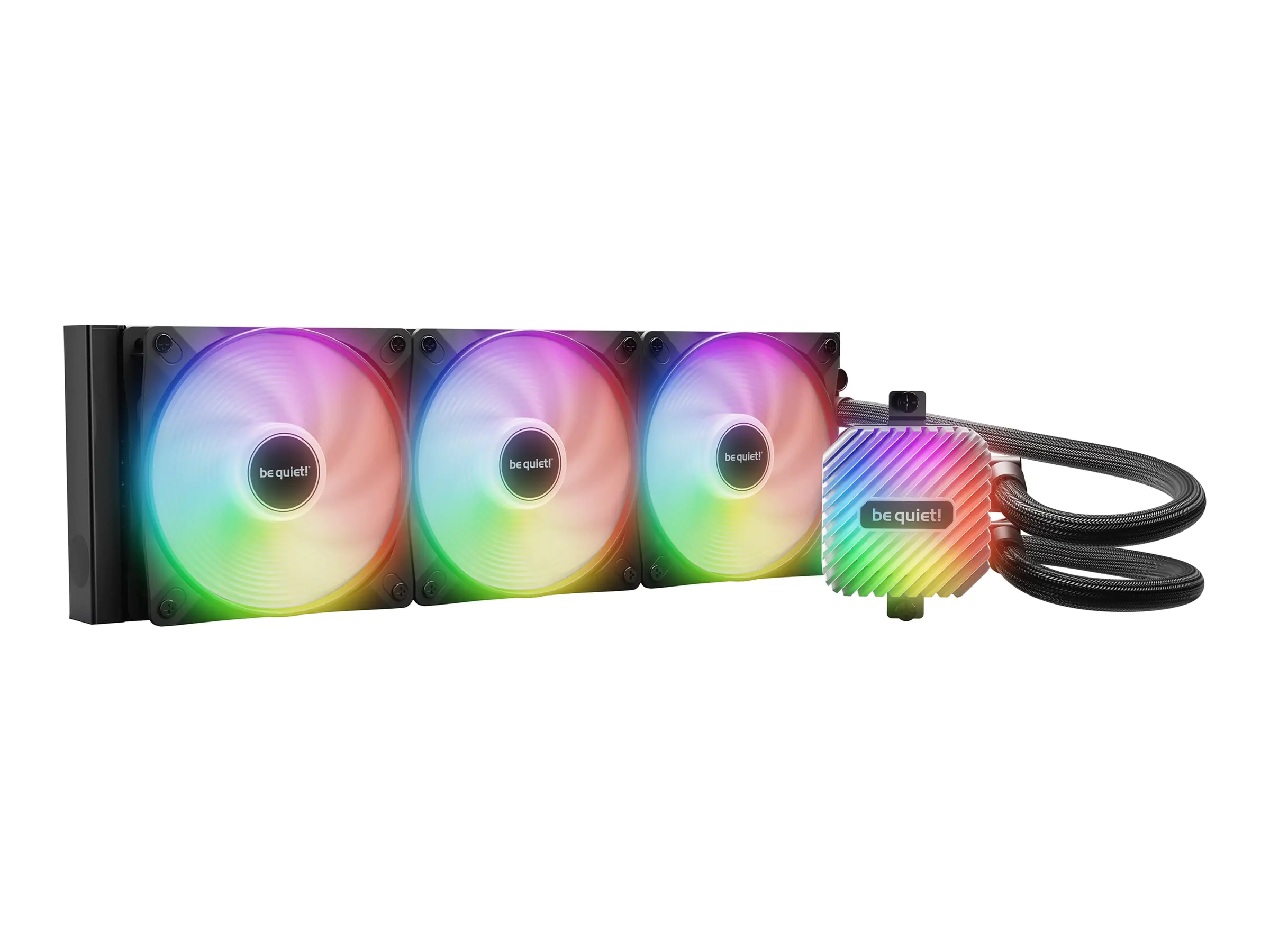 be quiet! Light Loop - Prozessor-Flüssigkeitskühlsystem - Kühlergröße: 360 mm - (für: LGA1150, LGA1151, LGA1155, LGA1851, LGA1700, LGA1200, AM4, AM5) - 120 mm - Schwarz
