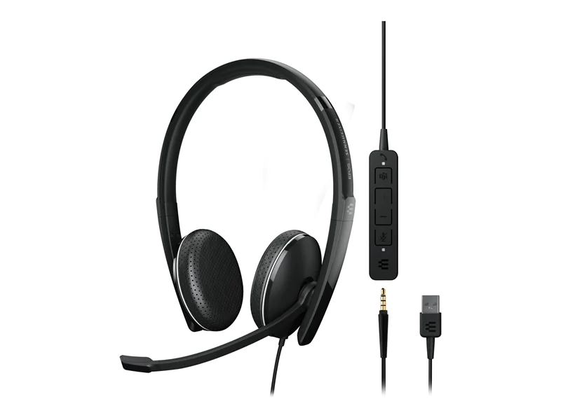 EPOS ADAPT 165T USB II - ADAPT 100 Series - Headset - On-Ear - kabelgebunden - 3,5 mm Stecker, USB-A - Schwarz - Zertifiziert für Microsoft Teams, optimiert für UC