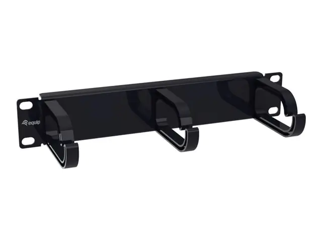 Equip Kabeldurchführung 10" 1HE 3x Plastikringe schwarz