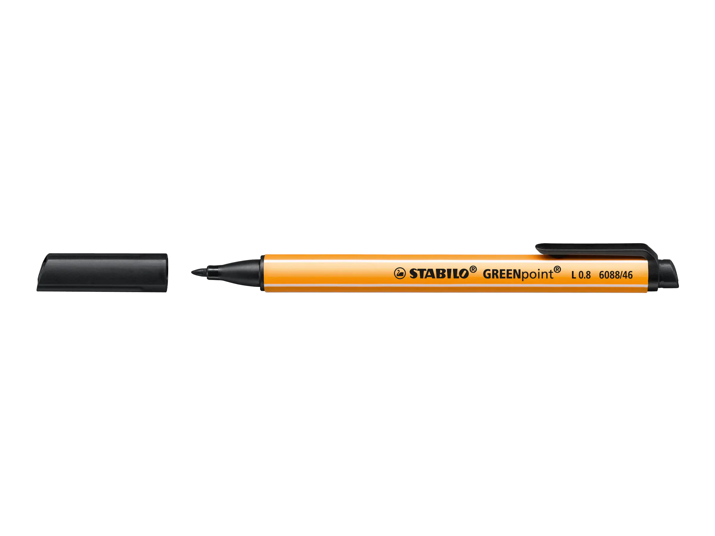 STABILO GREENpoint - Filzstift - Schwarz - 0.8 6088/46