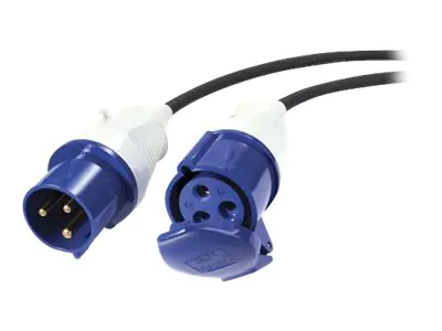 APC Modular IT Power Distribution Cable Extender - Spannungsversorgungs-Verlängerungskabel - IEC 60309 16A (M) zu IEC 60309 16A (W) - Wechselstrom 230 V - 6 m - für P/N: SY16K48H-PDNB, SY32K48H-PDNB, SY48K48H-PDNB, SY64K96H-NB, SY96K160H-NB, SY96K96H-NB