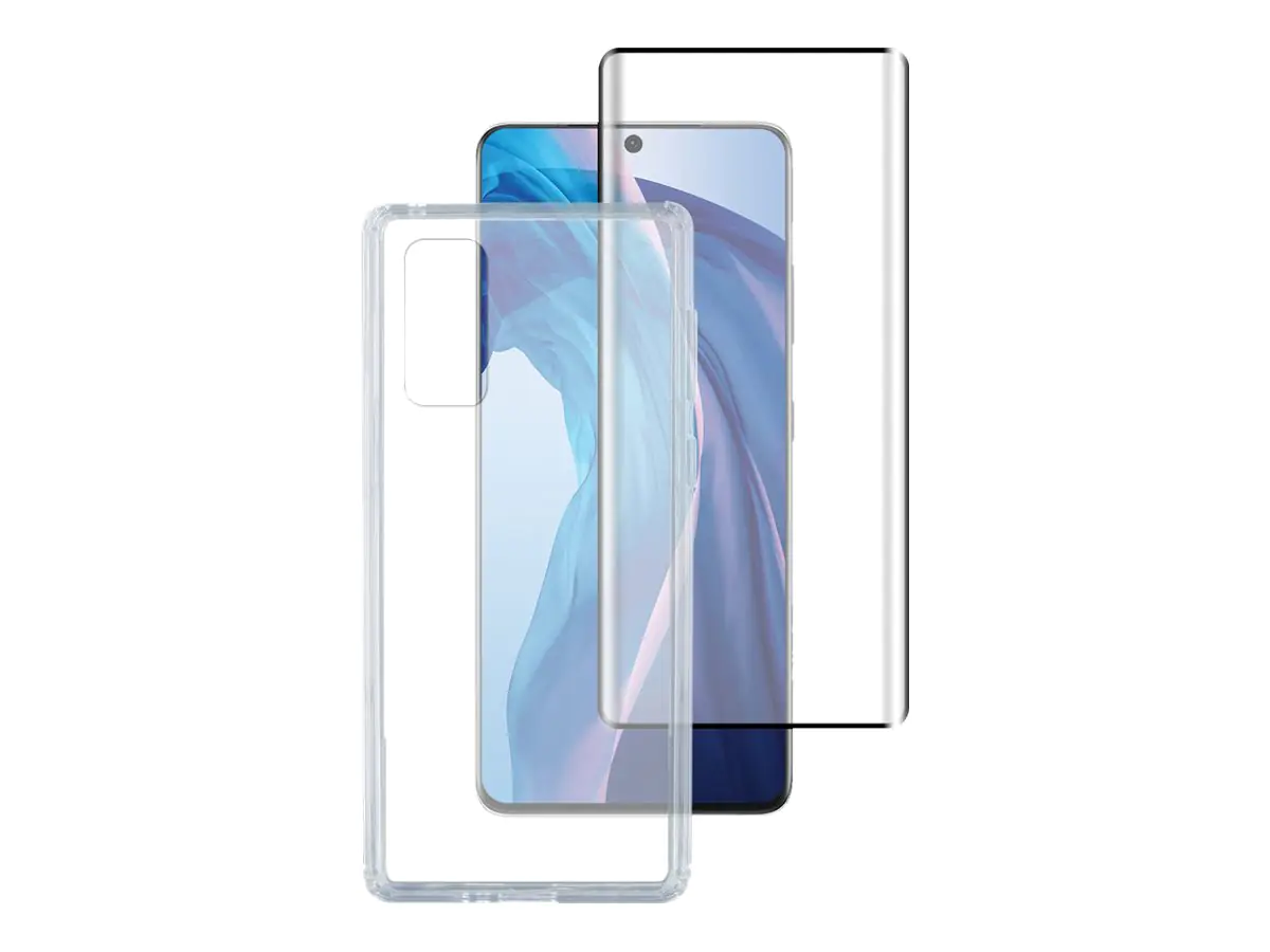 4smarts 360° starter set - Schutzhülle hintere Abdeckung für Mobiltelefon - Temperglas, Thermopla