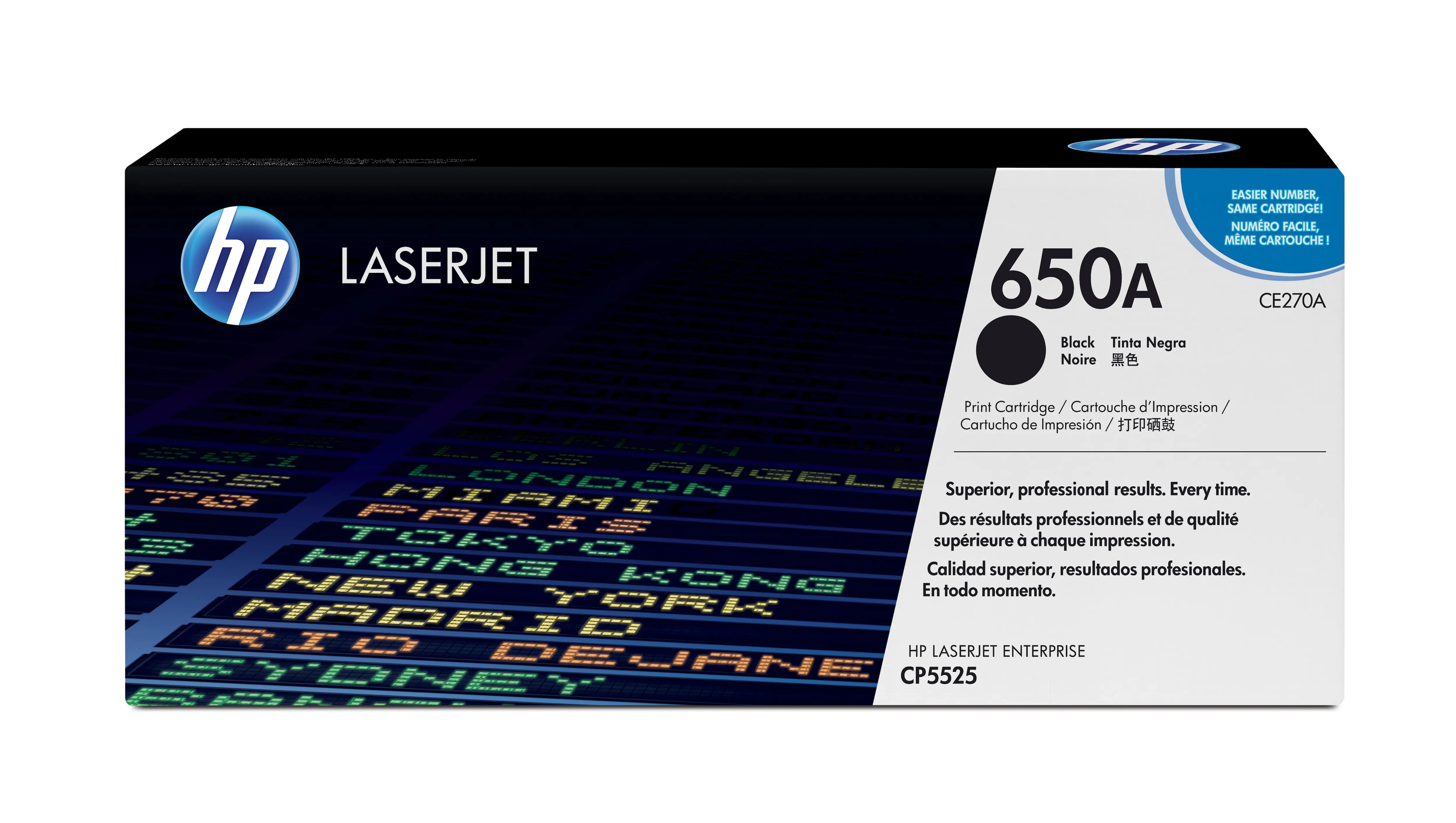 HP 650A - Schwarz - Original - LaserJet - Tonerpatrone (CE270A) - für Color LaserJet Enterprise CP5525dn, CP5525n, CP5525xh, M750dn, M750n, M750xh HP 650A - Schwarz - Original - LaserJet - Tonerpatrone (CE270A) - für Color LaserJet Enterprise CP5525dn, CP5525n, CP5525xh, M750dn, M750n, M750xh