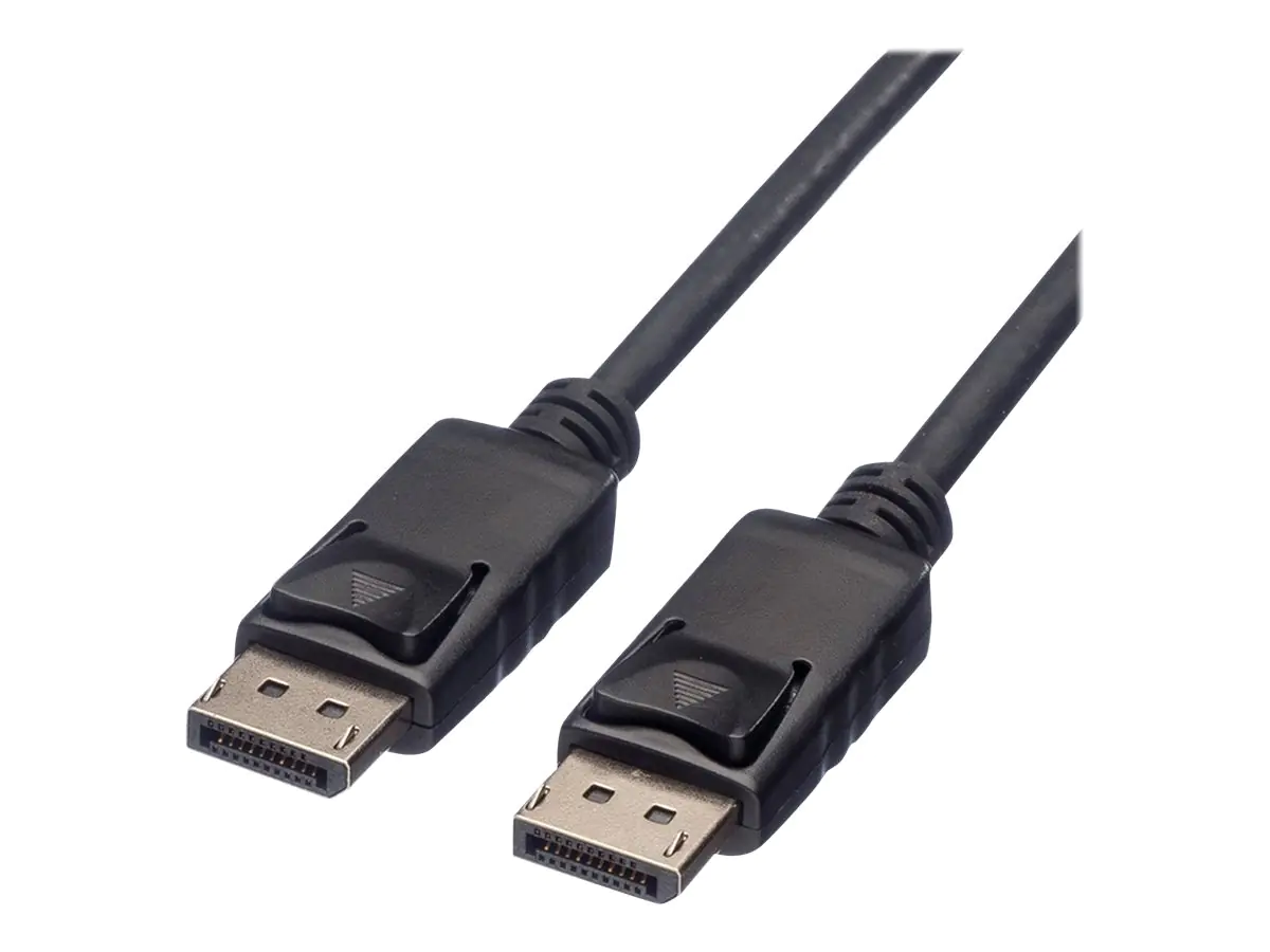 Roline Green - DisplayPort-Kabel - DisplayPort (M) eingerastet zu DisplayPort (M) eingerastet - DisplayPort 1.2 - 1 m - unterstützt 4K 60 Hz (3840 x 2160), unterstützt 4K 60 Hz (4096 x 2560) - Schwarz