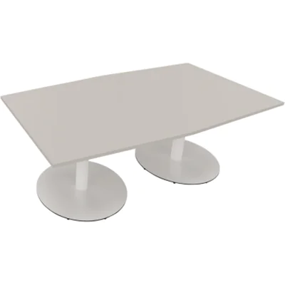 Bespr.ti. Tonneau Tellerfuß Rund B2000xT1000/1100xH720 ws/Lichtgrau Bespr.ti. Tonneau Tellerfuß Rund B2000xT1000/1100xH720 ws/Lichtgrau