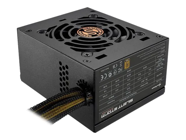 Sharkoon SilentStorm SFX 450 Bronze - Netzteil (intern) - SFX12V 3.2 - 80 PLUS Bronze - Wechselstrom 100-240 V - 450 Watt - aktive PFC - Schwarz