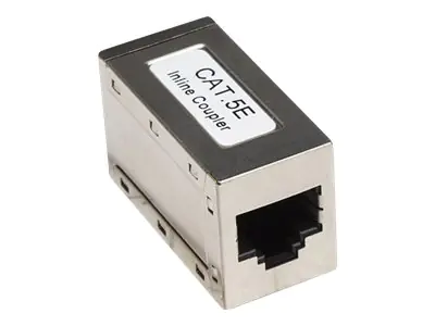 Intellinet Cat5e Inline-Kupplung, 8P8C Buchse auf 8P8C Buchse, FTP, Silber - Netzwerkkoppler - RJ-45 (W) zu RJ-45 (W) - CAT 5e - Silber