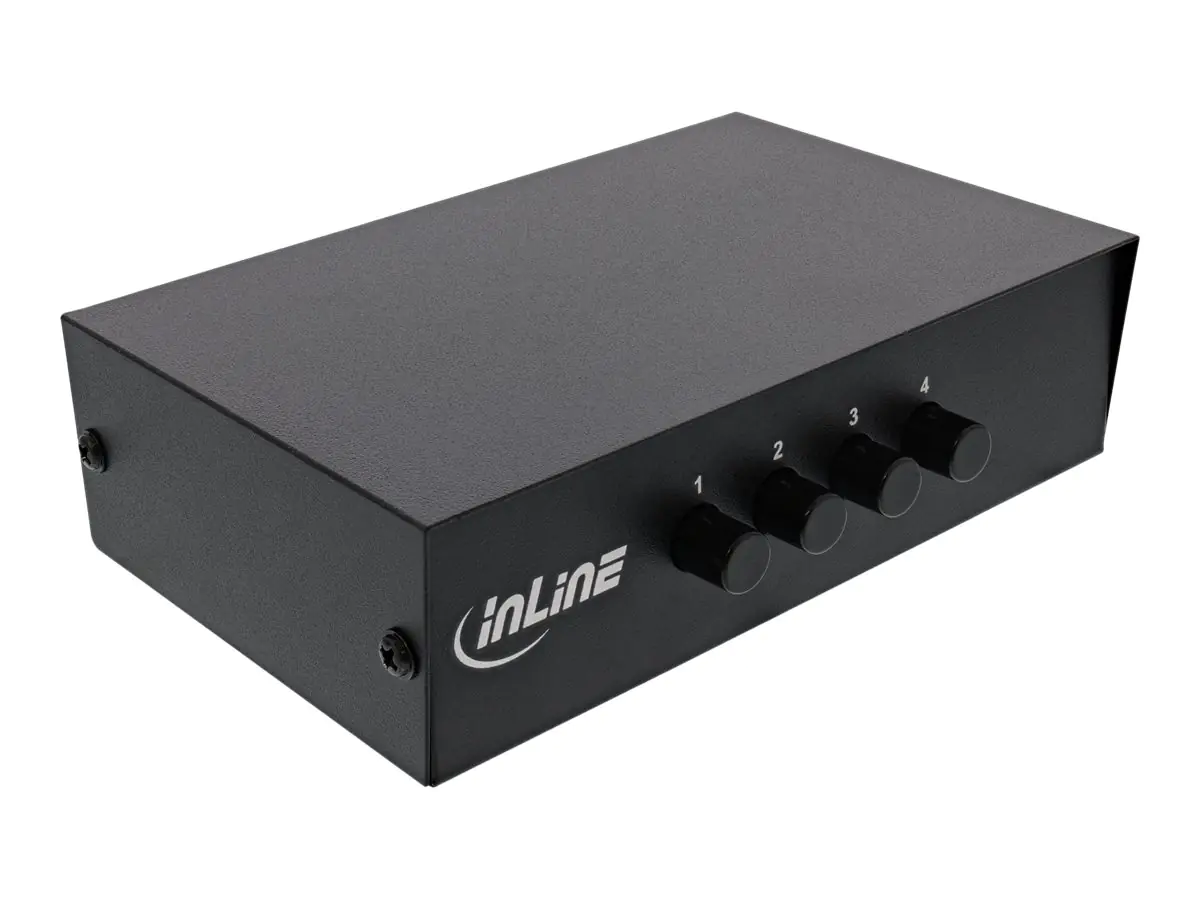 InLine - Video/Audio-Schalter - 4 x Composite Video/Audio - Desktop