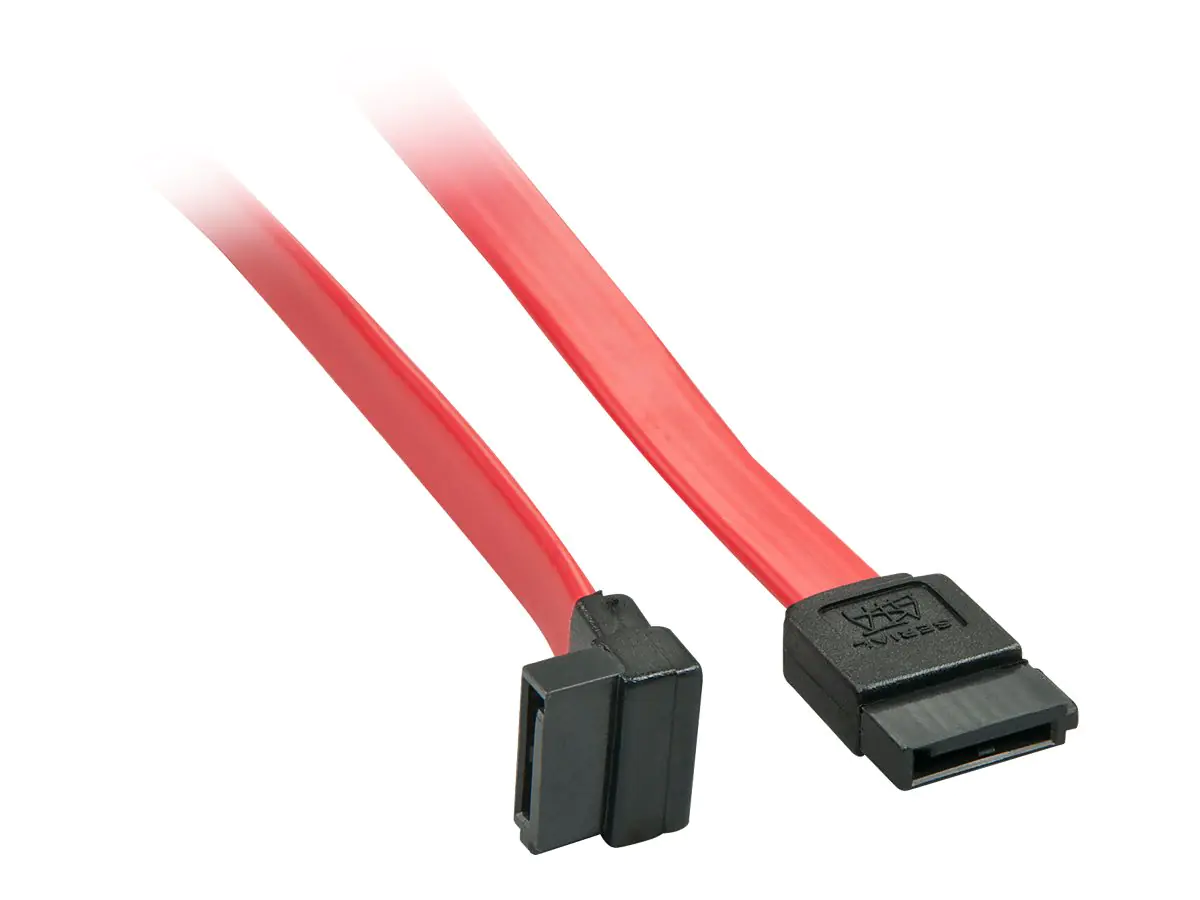 Lindy - SATA-Kabel - Serial ATA 150/300/600 - SATA bis SATA gewinkelt - 50 cm - Rot Lindy - SATA-Kabel - Serial ATA 150/300/600 - SATA bis SATA gewinkelt - 50 cm - Rot