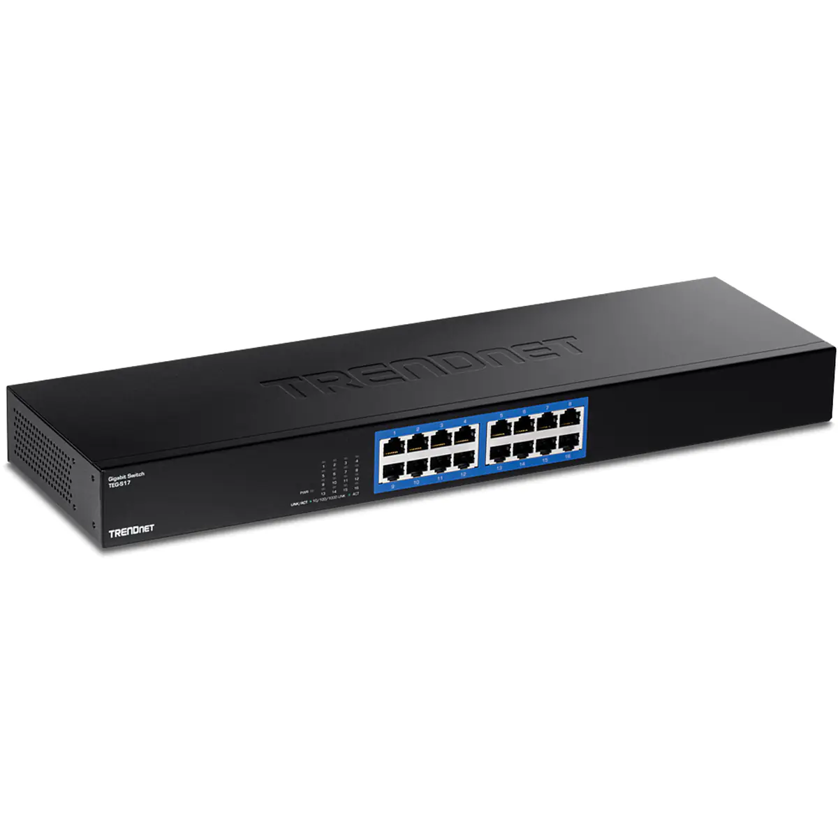 TRENDnet TEG S17 - Switch - 16 x 10/100/1000 - an Rack montierbar - TAA-konform