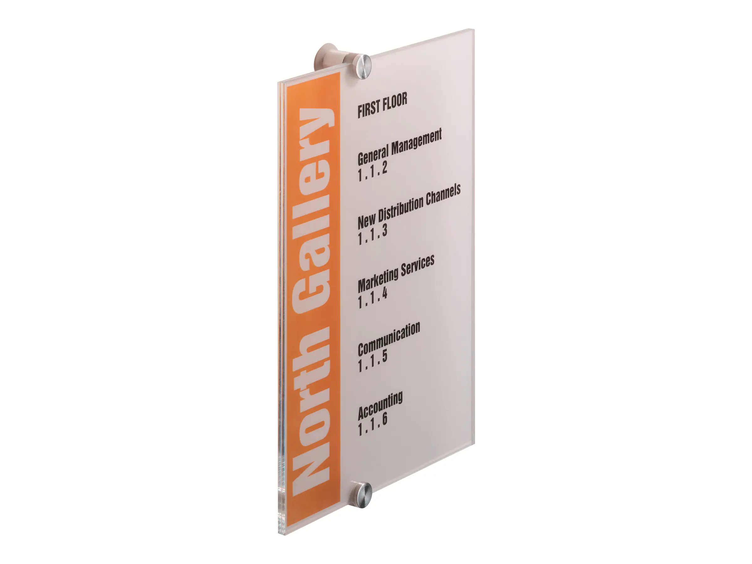 Durable CRYSTAL SIGN - Schildhalterung - Türbefestigung 4825-19