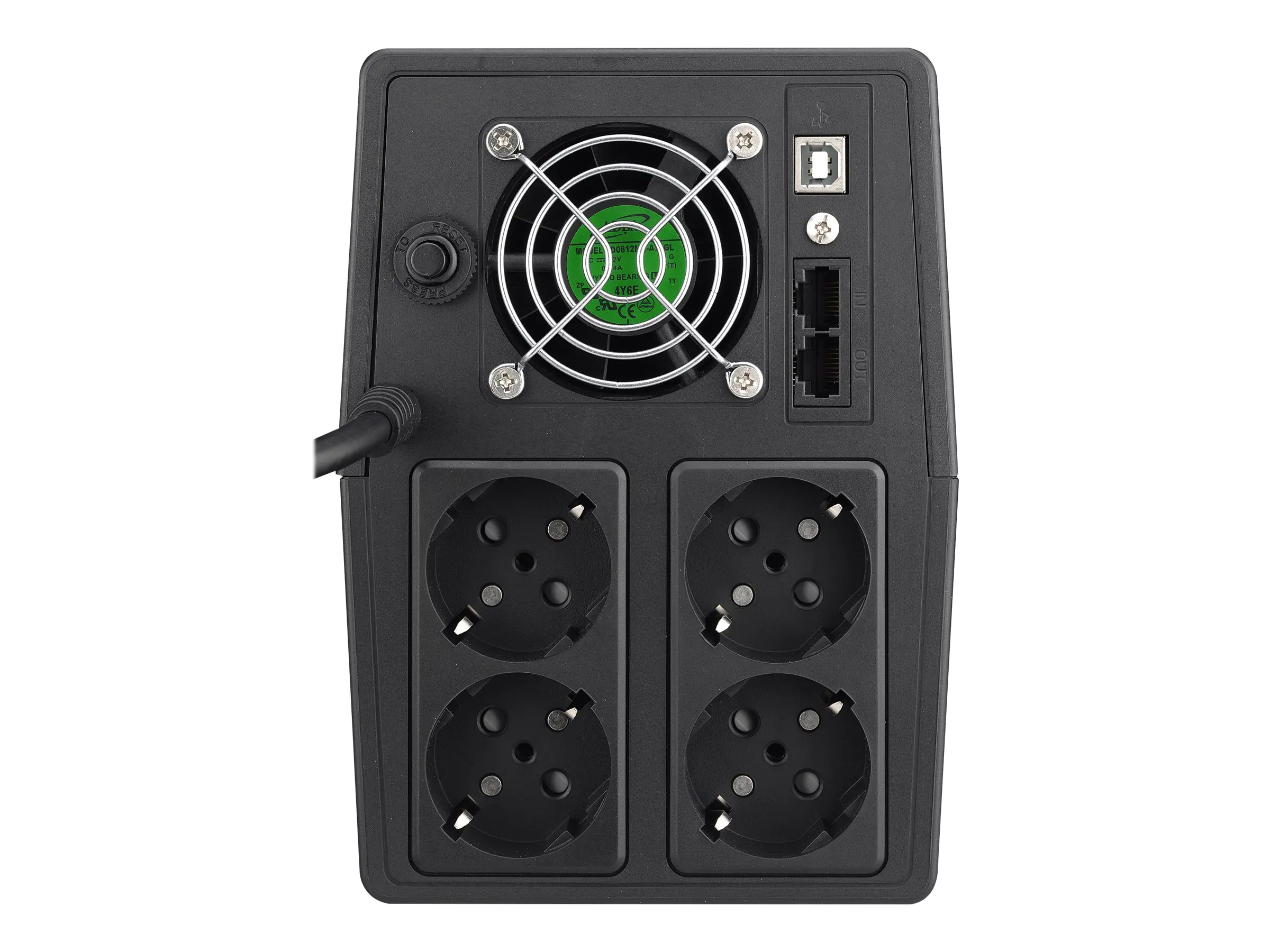 PowerWalker VI 1500 SCL - USV - Wechselstrom 162 - 290 V - 900 Watt - 1500 VA - 9 Ah - USB - Ausgangsanschlüsse: 4