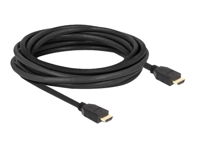 Delock - Highspeed - HDMI-Kabel mit Ethernet - HDMI männlich zu HDMI männlich - 5 m - Schwarz - Support von 8K 60 Hz, bis zu 48 Gbps Datentransferrate