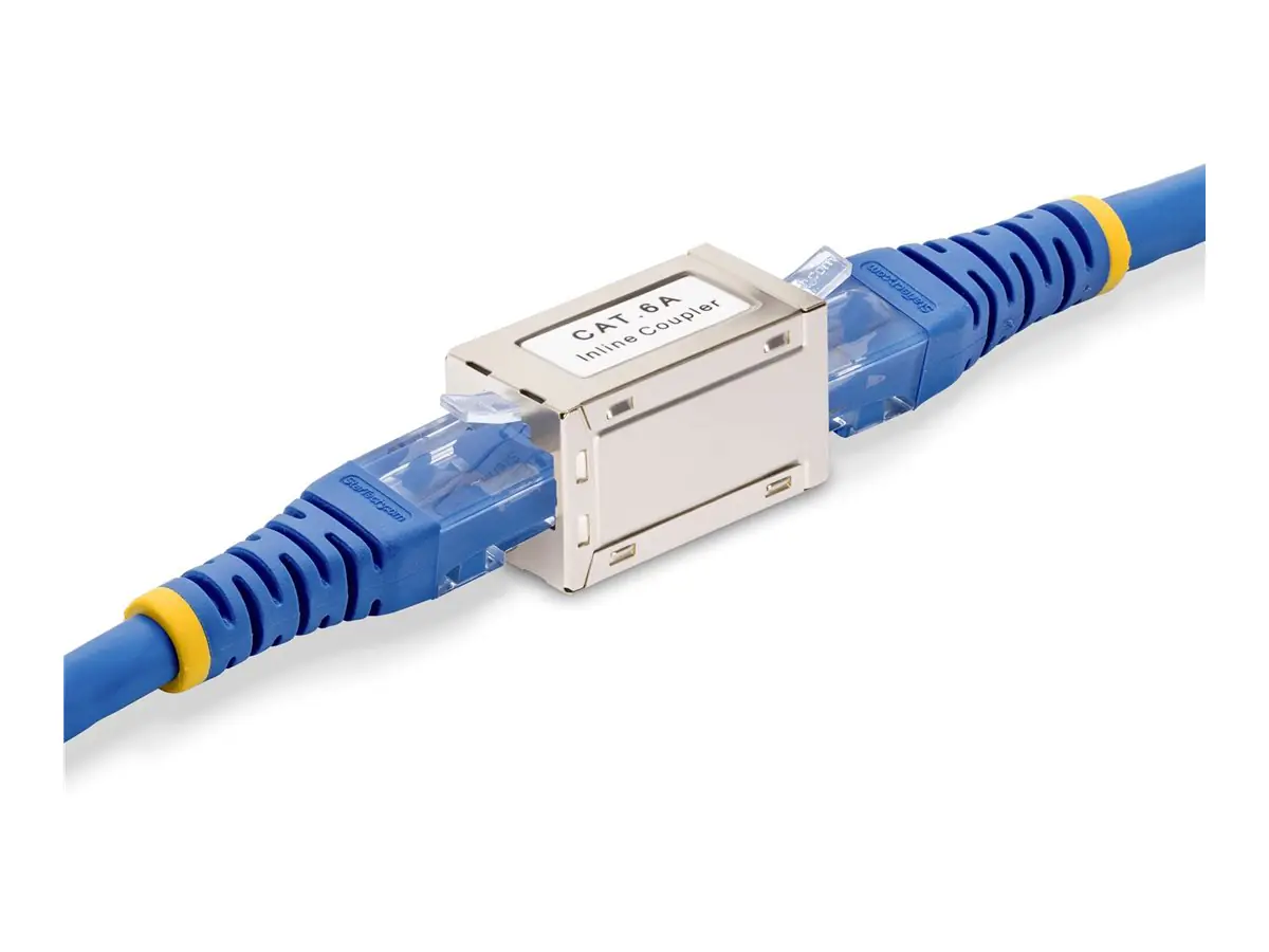 StarTech.com Shielded RJ45 Coupler, Inline Cat6a Coupler, F/F - Netzwerkkoppler - RJ-45 (W)