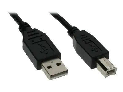 InLine - USB-Kabel - USB (M) zu USB Typ B (M) - 3 m - Schwarz