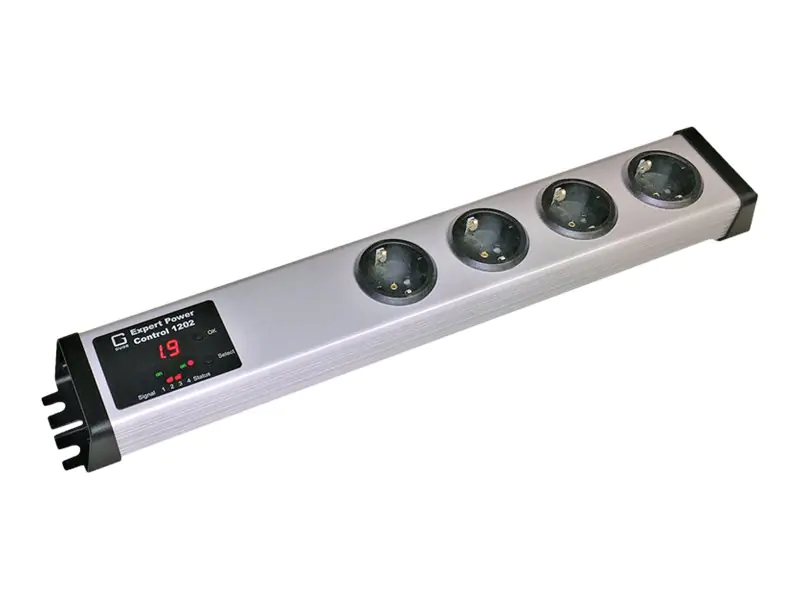 Gude Expert Power Control 1202-1 - Stromverteilungseinheit (Rack - einbaufähig) - Ethernet 10/100 - Eingabe, Eingang Typ F - Ausgangsanschlüsse: 4 (4 x Stecker Typ F) - 48.3 cm (19") - Deutschland