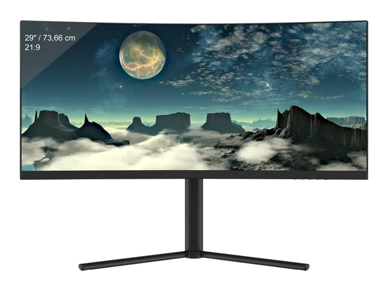 LC Power - LCD-Monitor - gebogen - 73.66 cm (29") - 2560 x 1080 UW-UXGA @ 100 Hz - VA - 250 cd/m² - 3000:1 - 6 ms - 2xHDMI, DisplayPort - Schwarz