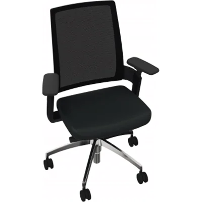 Drehstuhl Alu poliert Armlehnen Sitz Xtreme sw Rücken Netz sw Drehstuhl Alu poliert Armlehnen Sitz Xtreme sw Rücken Netz sw