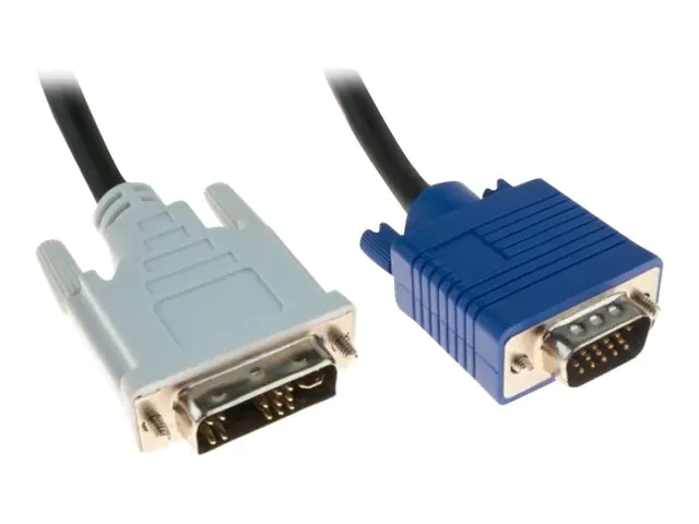 exertis Connect - Adapterkabel - Single Link - DVI-A (M) zu HD-15 (VGA) (M) - 10 m - Daumenschrauben - Schwarz
