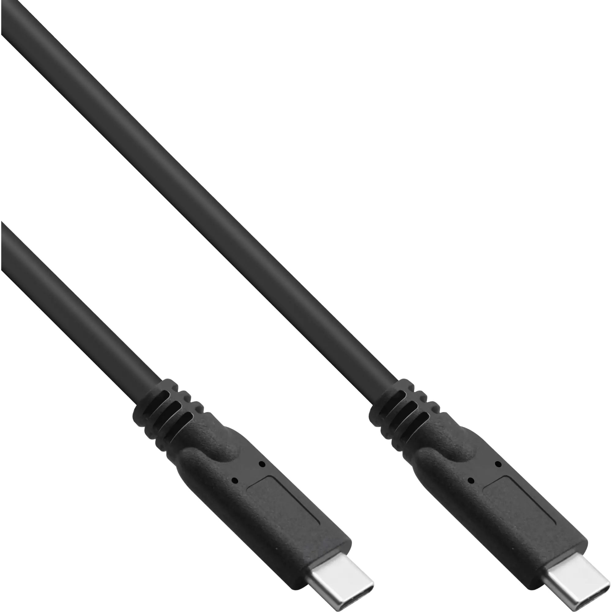 InLine - USB-Kabel - 24 pin USB-C (M) zu 24 pin USB-C (M) - USB 3.2 Gen 2 - 20 V - 3 A - 5 m - USB Power Delivery (60W) - Schwarz