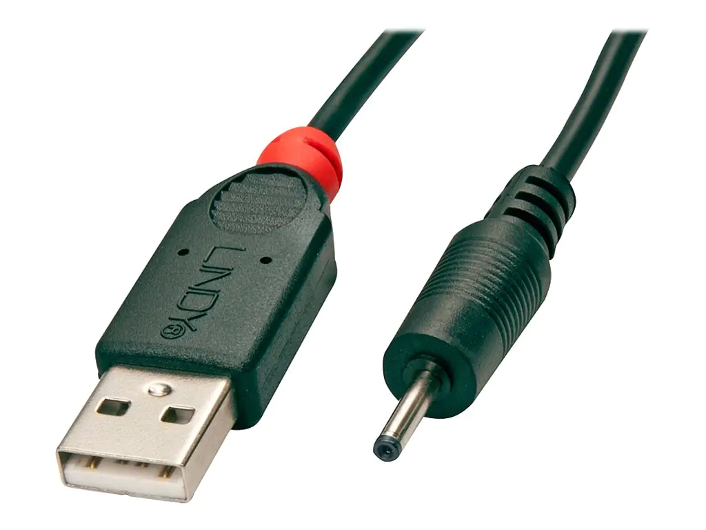 Lindy - USB-Ladekabel - Gleichstromstecker 2,3 x 0,7 mm männlich zu USB (nur Strom) männlich - 1.5 m - Schwarz