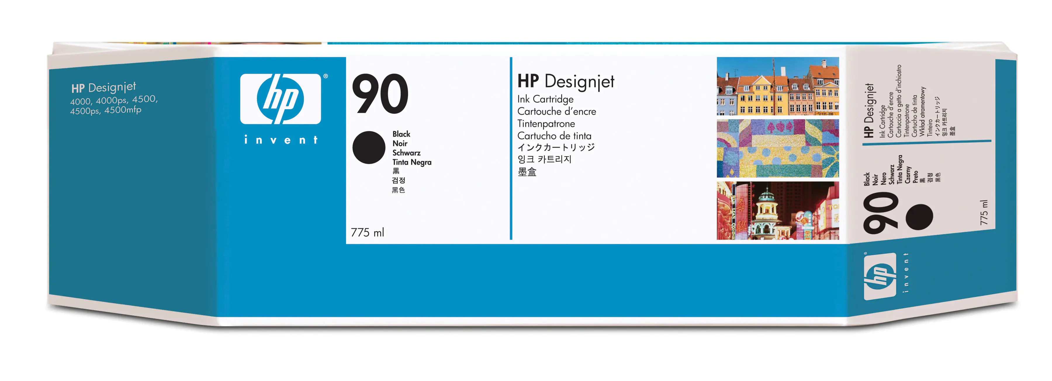 HP 90 - 775 ml - Schwarz - Original - DesignJet - Tintenpatrone - für DesignJet 4000, 4000ps, 4020, 4020ps, 4500, 4500mfp, 4500ps, 4520, 4520 HD-MFP, 4520ps