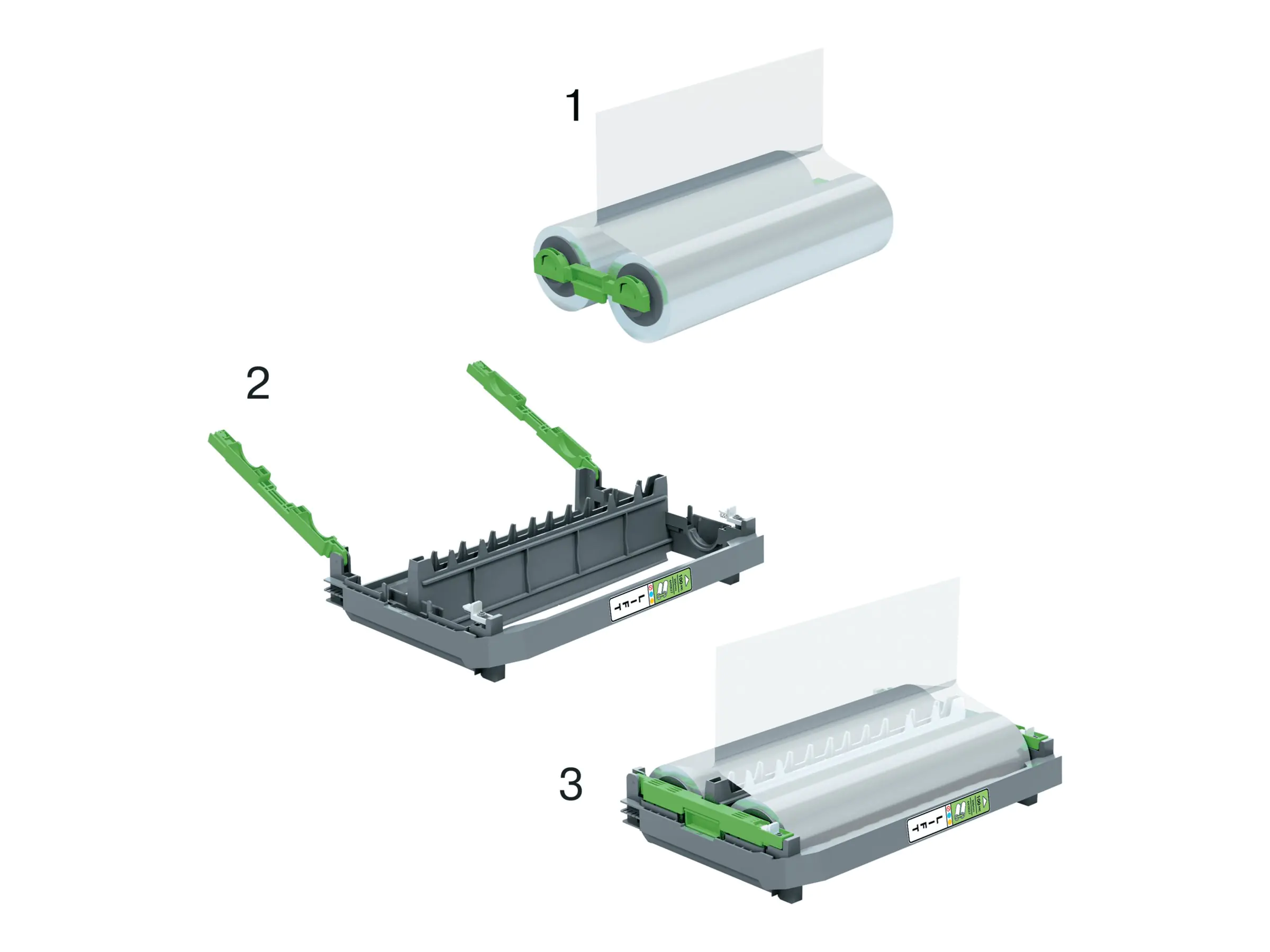 GBC 4410024, A4, Grün, Transparent, 100 µm, Glänzend, 350 mm, 80 mm