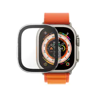 PanzerGlass - Bildschirmschutz für Smartwatch - ganzer Körper, mit D3O, 49 mm - Glas - Rahmenfarbe schwarz