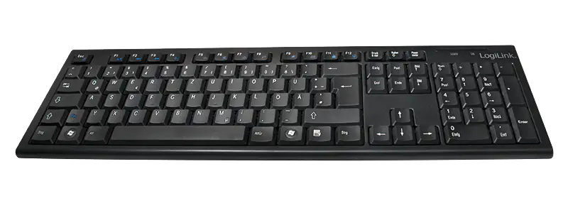 LogiLink Combo Set with Autolink - Tastatur-und-Maus-Set - kabellos - 2.4 GHz