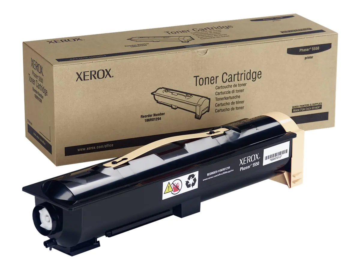 Xerox Phaser 5550 - Schwarz - Original - Tonerpatrone - für Phaser 5550/YDN, 5550B, 5550DN, 5550DT, 5550DX, 5550N, 5550V/DN, 5550V_DNS Xerox Phaser 5550 - Schwarz - Original - Tonerpatrone - für Phaser 5550/YDN, 5550B, 5550DN, 5550DT, 5550DX, 5550N, 5550V/DN, 5550V_DNS