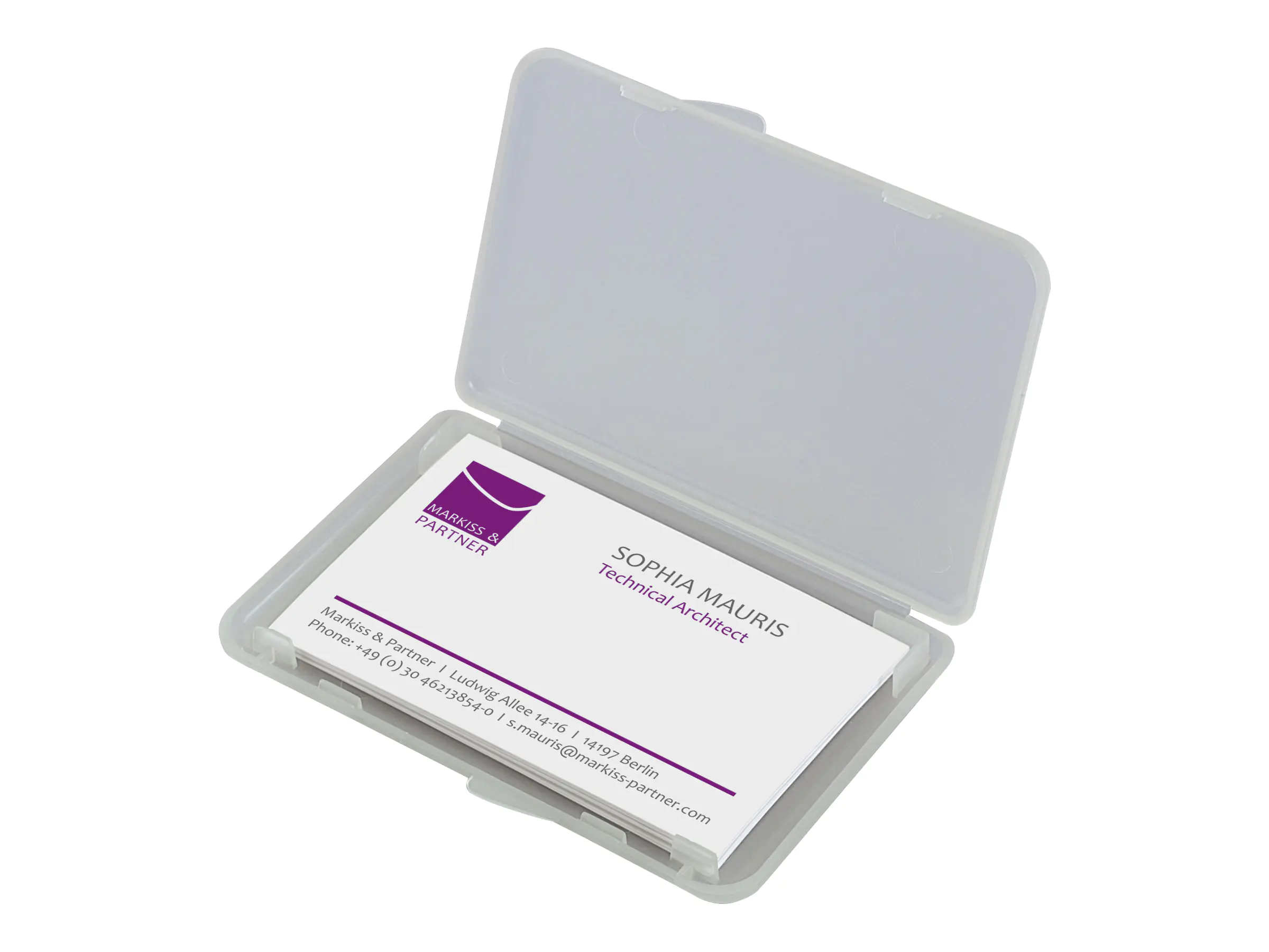 SIGEL Visitenkartenetui VA140 89x57mm Kunststoff transparent
