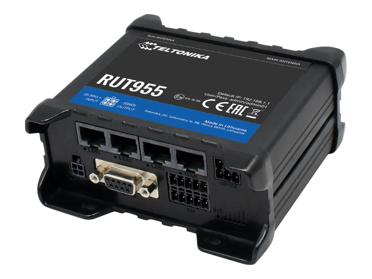 Teltonika RUT955 - Wireless Router - WWAN 4-Port-Switch - 2,4 GHz - 3G, 4G
