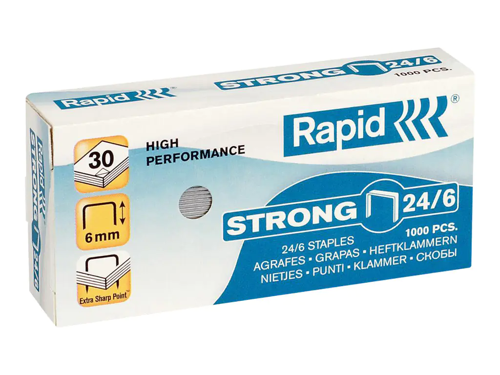 Rapid Strong - Heftklammern - 24/6 - 6 mm - Verzinkter 24855800