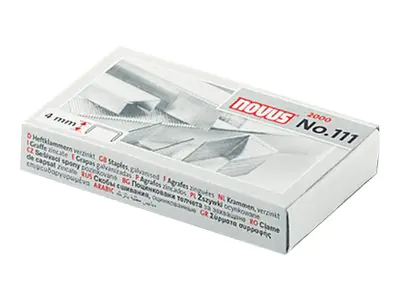 Novus Dahle Novus - Heftklammern - No. 111 - 4 mm - Stahldraht 042-0036